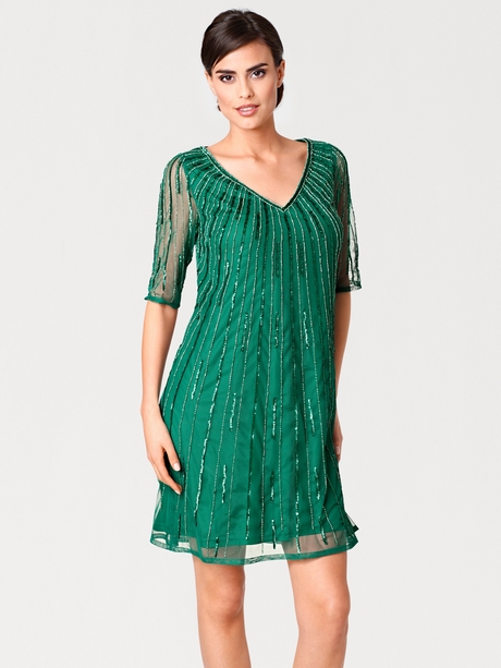 Pailletten jurk groen