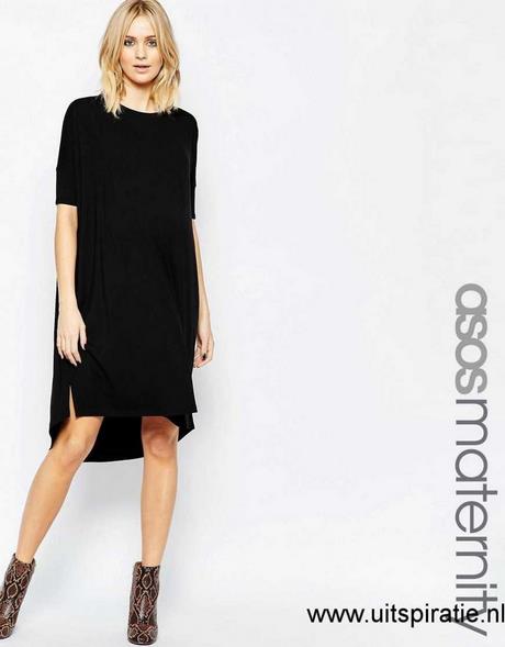 T shirt dress zwart