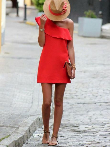 Rode zomer jurk