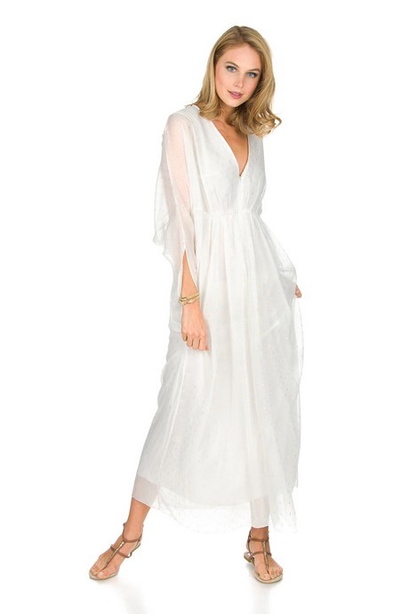 Witte maxi dress