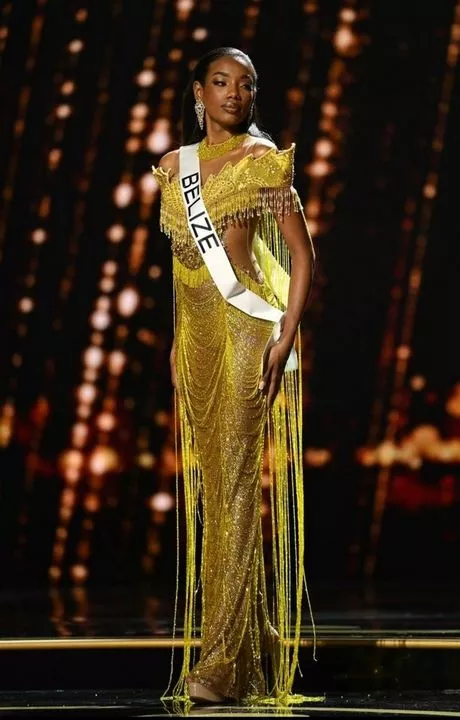 Miss universe 2023 lange jurk