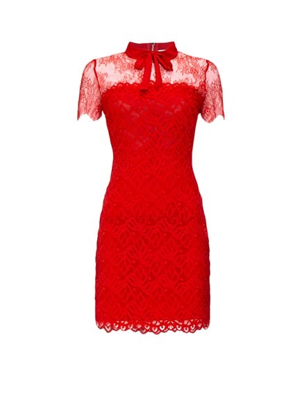 Dames jurk rood