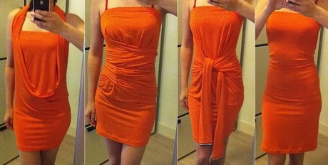 Oranje supertrash jurkje