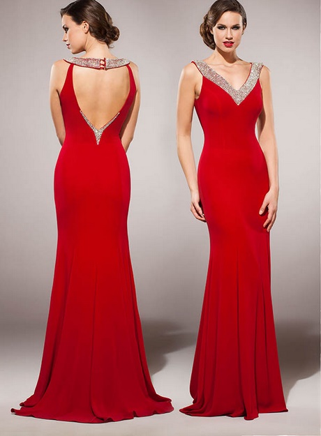 Rode jurk gala