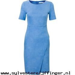 Suede jurk blauw