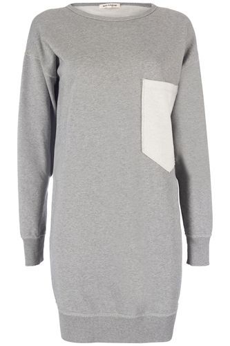 Grijze sweater jurk