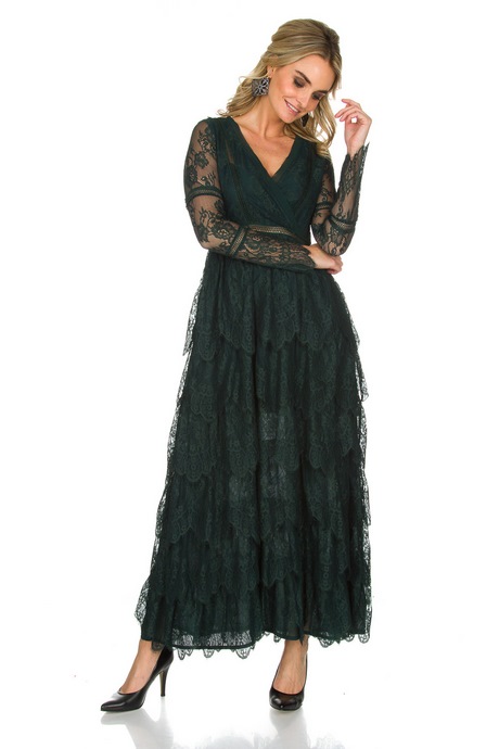 Maxi dress legergroen