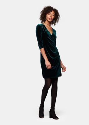 Velvet jurk groen