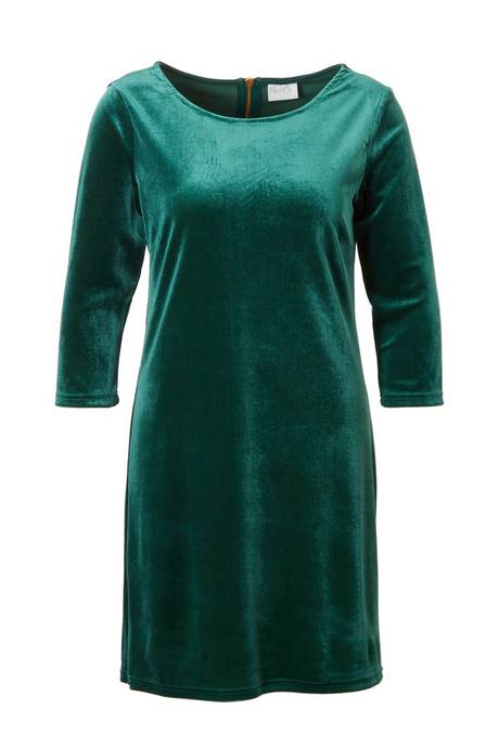 Velvet jurk groen