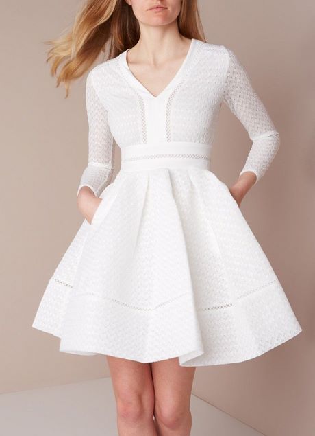 Maje witte jurk