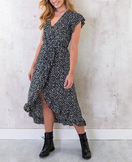 Midi jurk panterprint