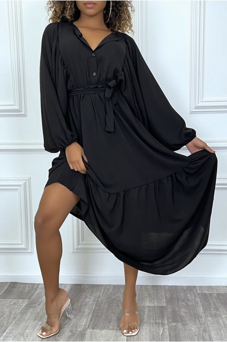 Oversized jurk zwart