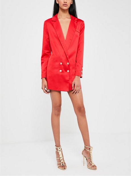 Witte blazer jurk