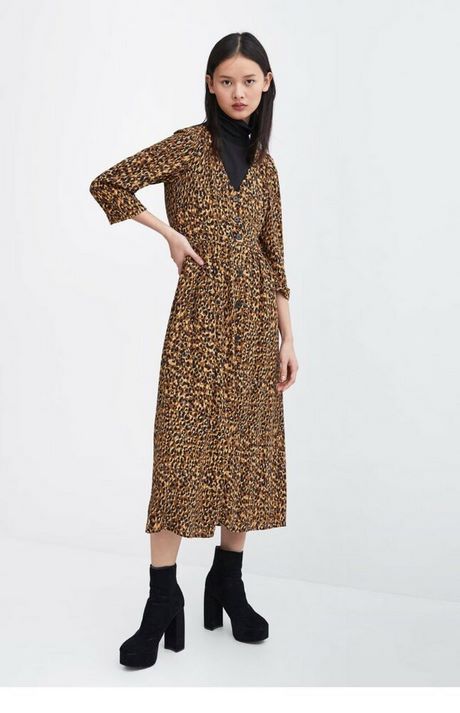 Zara midi jurk met print