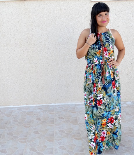 Bloemen maxi jurk