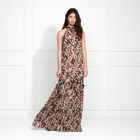 Leopard maxi dress