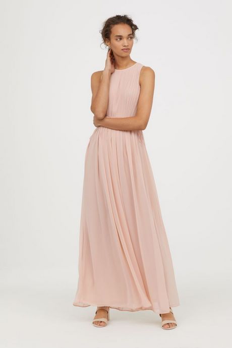 Maxi chiffon jurk