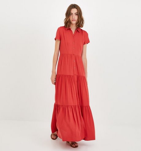 Zwart wit maxi dress