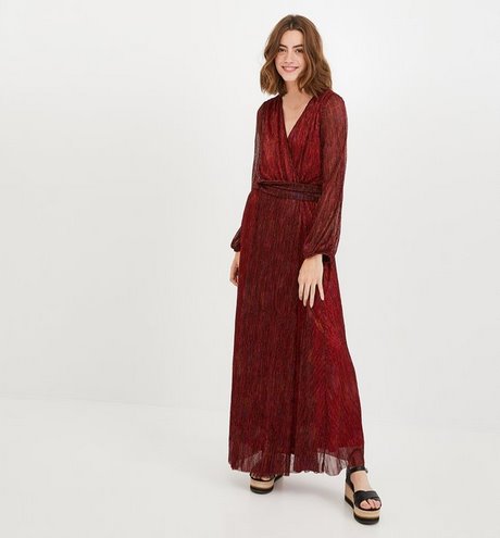 Zwart wit maxi dress