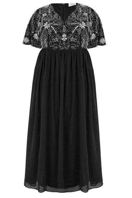 Zwarte chiffon jurk
