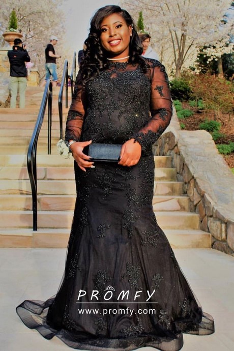 Black lace prom dresses 2023