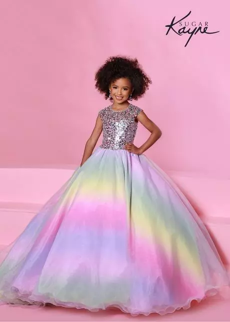 2024 little girl pageant Jurken