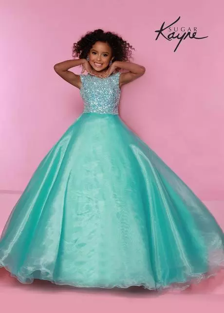 2024 little girl pageant Jurken