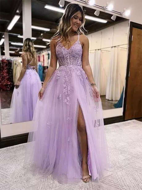 Donker paars prom dresses 2024