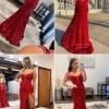 Rode prom dresses 2024 zeemeermin