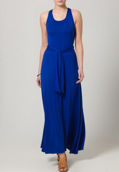 Blauwe maxi jurk