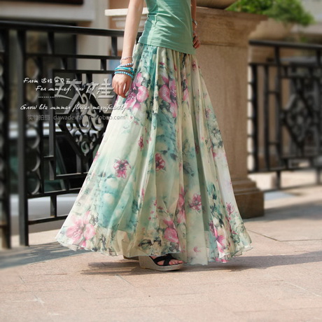 Chiffon rok lang