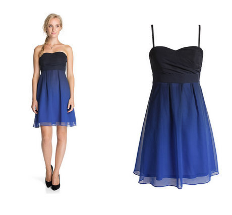 Donkerblauw jurk