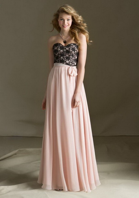 Lange roze jurk