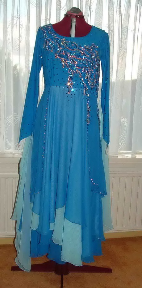 Licht blauwe jurk