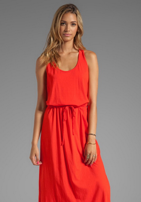 Maxi dress oranje