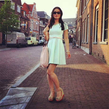 Mint groene jurk