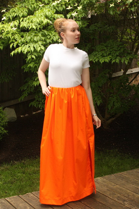 Oranje maxi rok