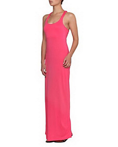 Roze maxi jurk