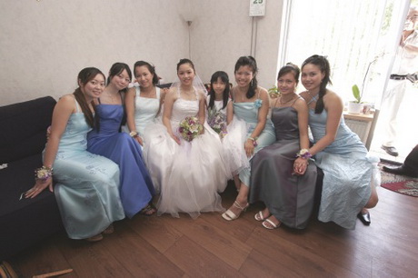 Volwassen bruidsmeiden jurken