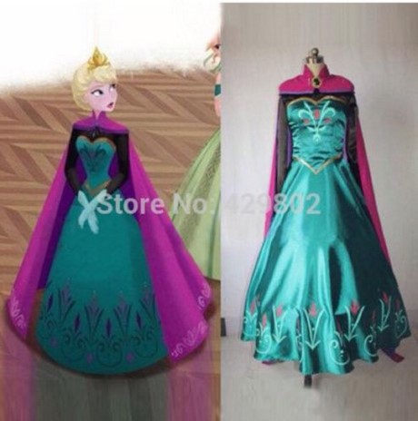 Elsa frozen jurk dames