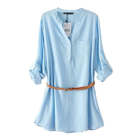 Lange blouse jurk dames