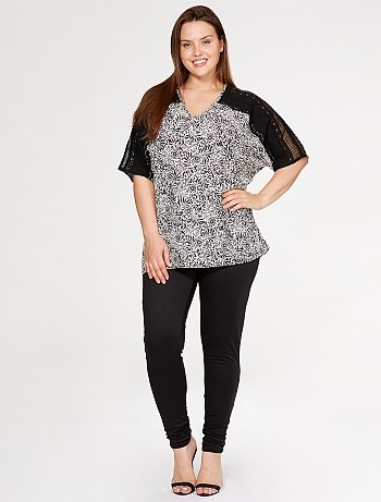 Lange blouse met legging