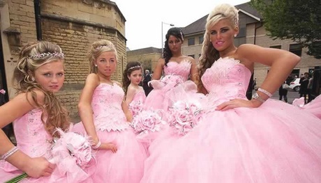 Bruiloft jurkjes roze
