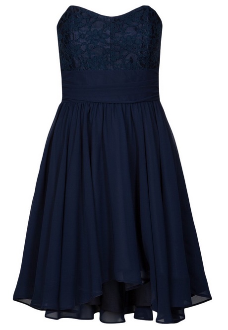 Donkerblauwe jurk voor bruiloft