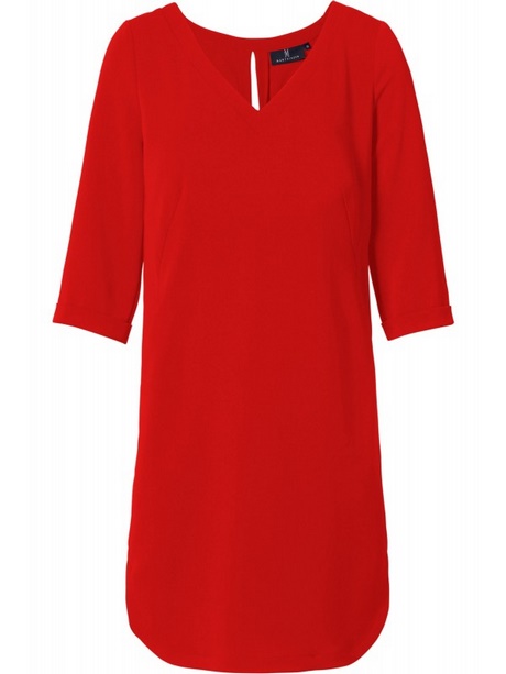 Rode tuniek jurk