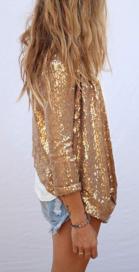 Goud en glitter kleding