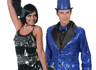 Goud glitter kleding