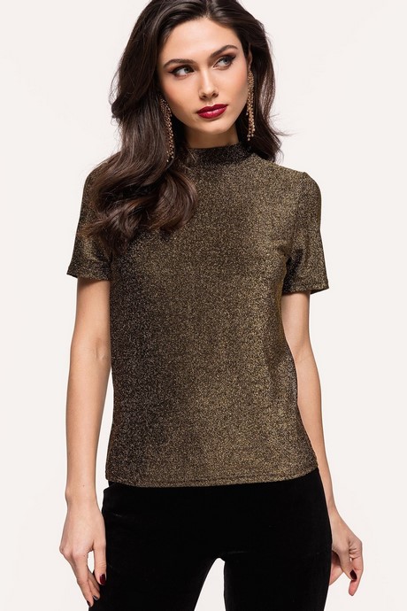 Gouden glitter top