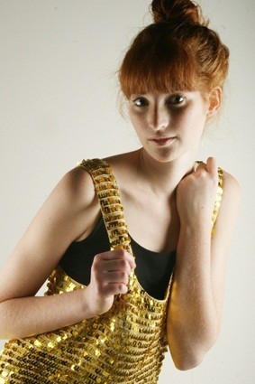 Gouden glitter top