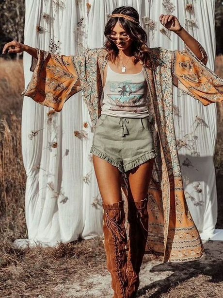 Bohemian look kleding